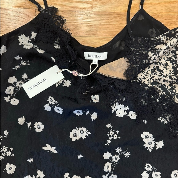 Heartloom Black/Cream Floral Cami NWT - Picture 9 of 9